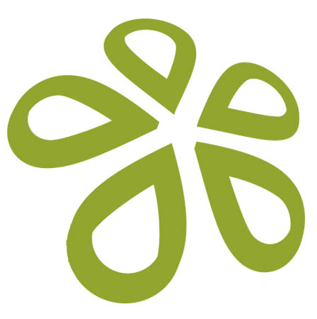 Eco Hosting Flower Logo