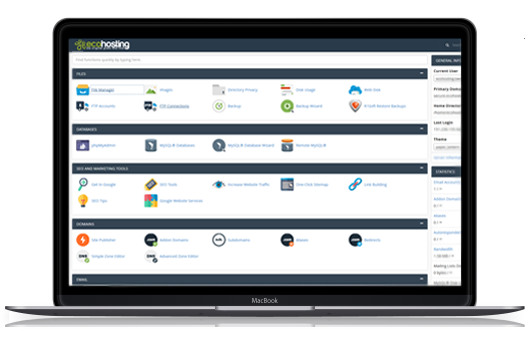 cpanel interface